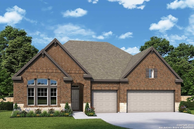 932 Teakmill Trl, San Marcos, TX 78666 - view of front facade featuring a front lawn