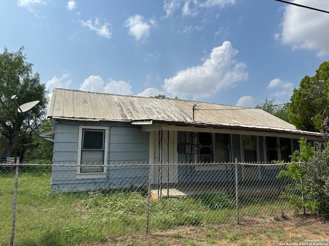 view of back of property