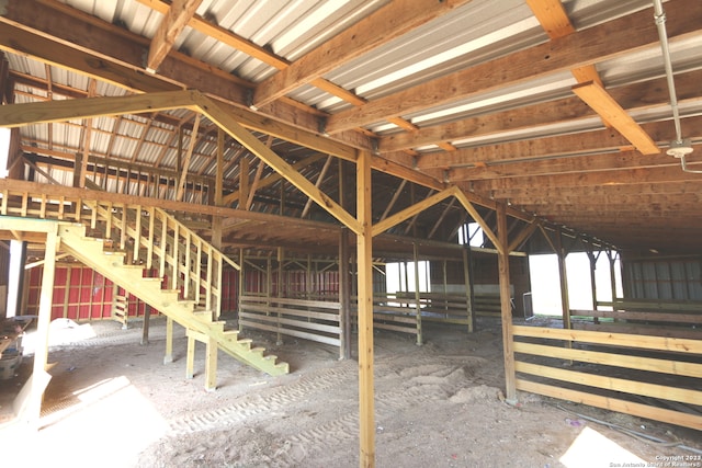 view of horse barn