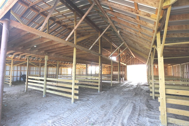 view of horse barn