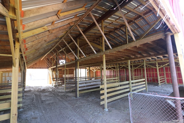 view of horse barn