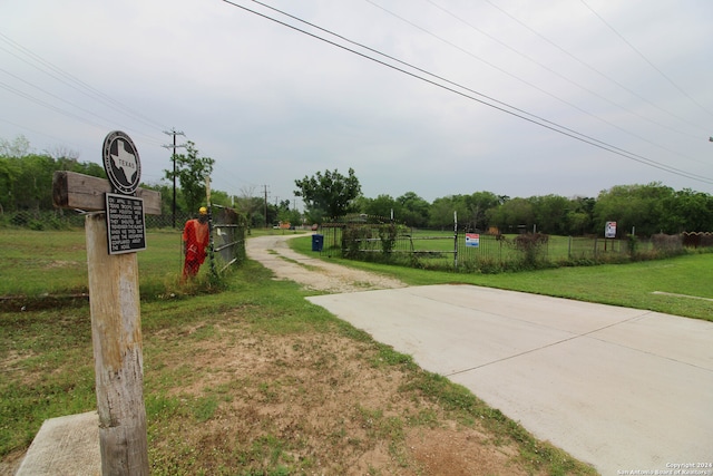 view of nearby features featuring a yard