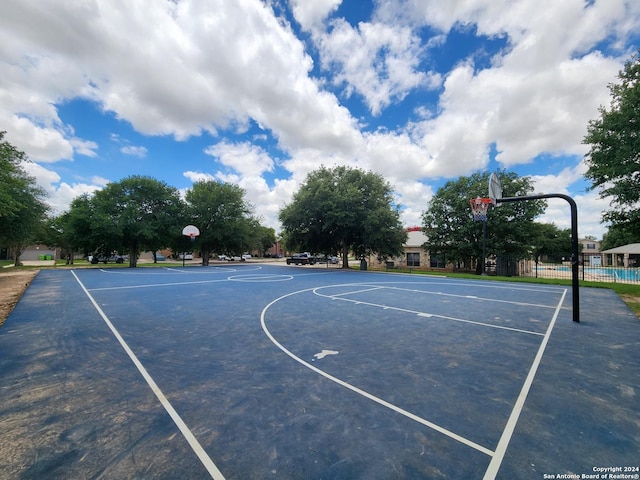 view of sport court