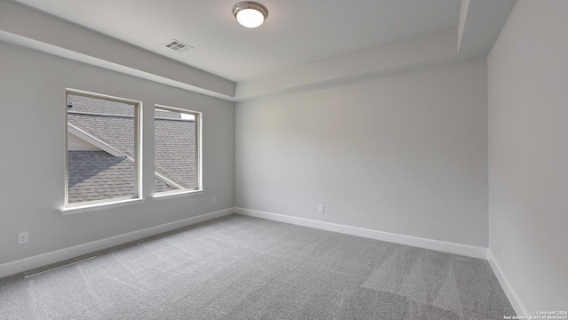 spare room with a healthy amount of sunlight and light colored carpet