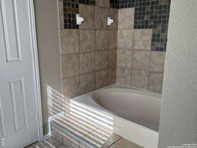 bathroom featuring tile floors