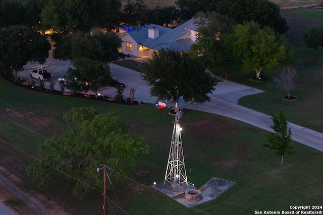 view of aerial view