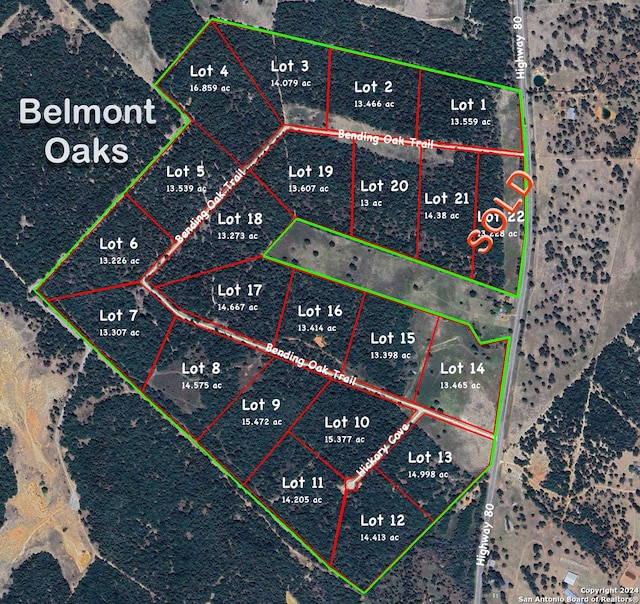 BELMONTOAKS Highway 80, Belmont TX, 78604 land for sale