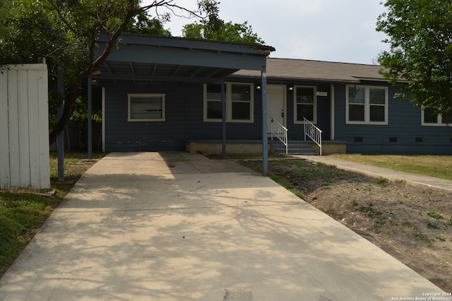 view of front of home