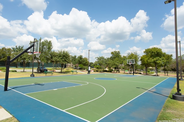 view of sport court