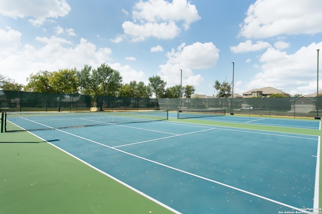 view of tennis court