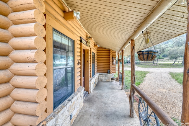 view of patio / terrace featuring a porch