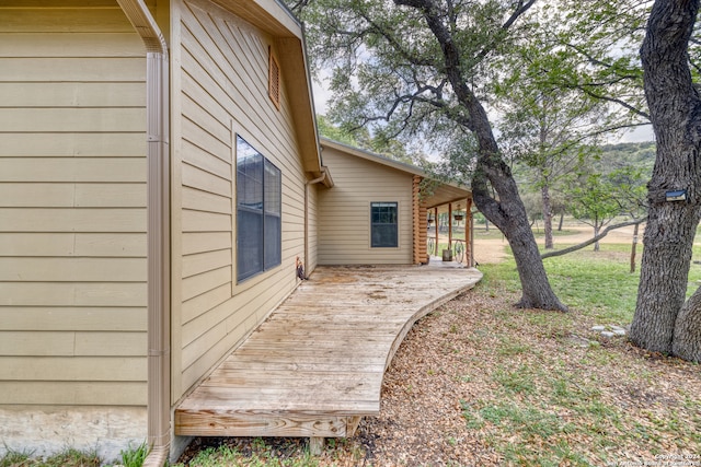 view of side of property