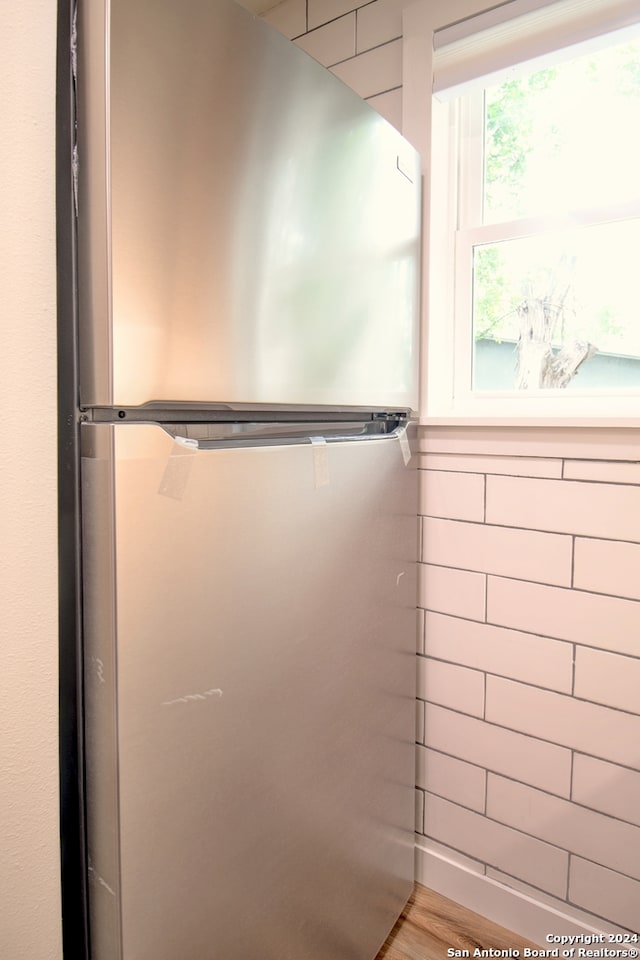 bathroom featuring wood-type flooring