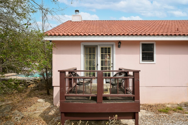 view of rear view of property