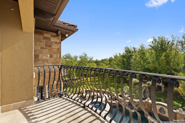 view of balcony