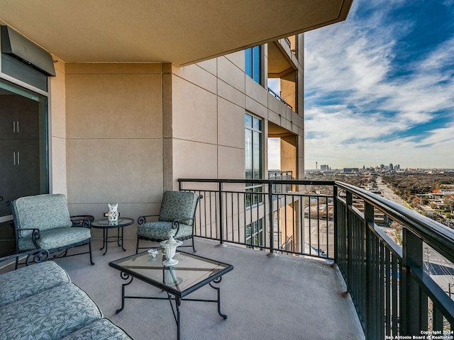 view of balcony