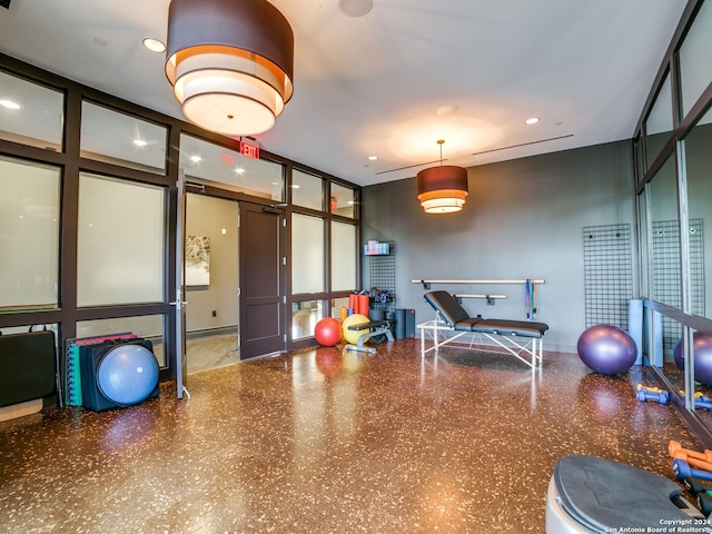 view of exercise room