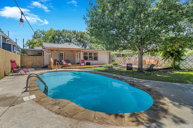 view of pool