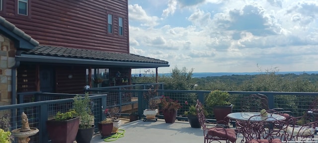 view of balcony