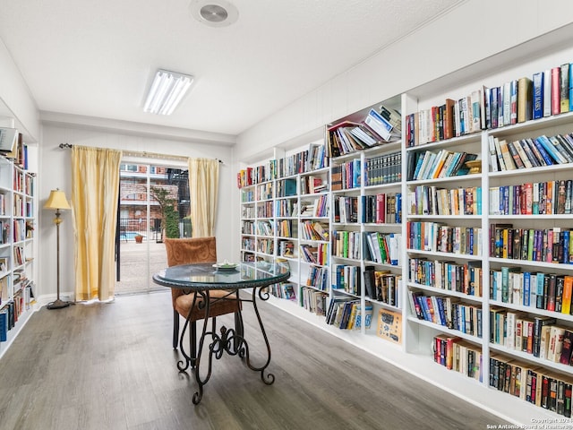 interior space featuring hardwood / wood-style floors