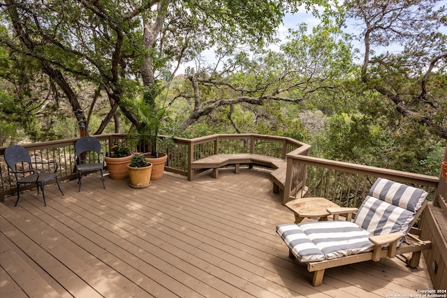 view of wooden terrace