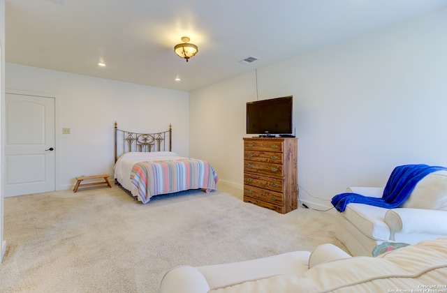 bedroom featuring carpet flooring