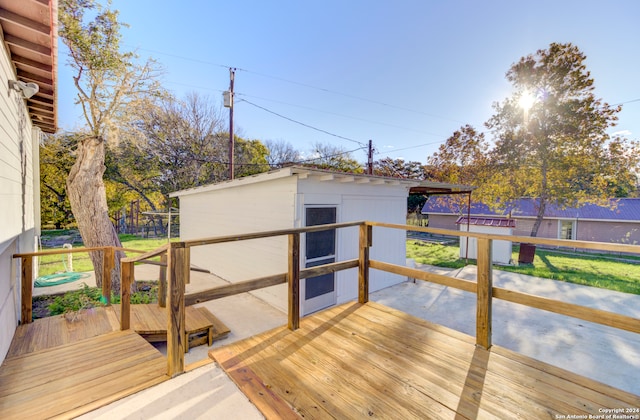 view of deck