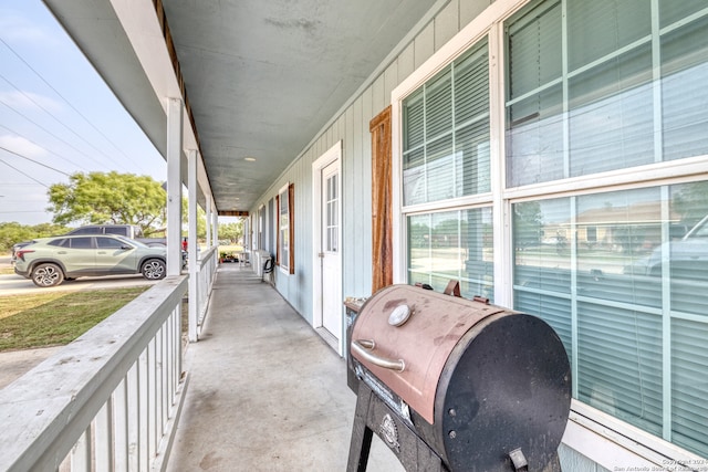 balcony with covered porch