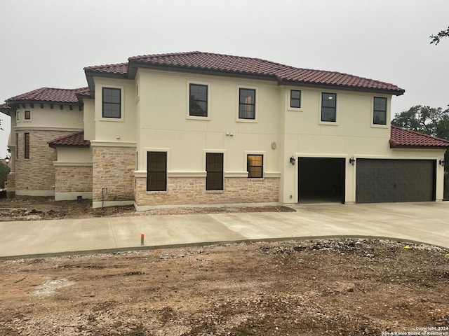 view of home's exterior with a garage