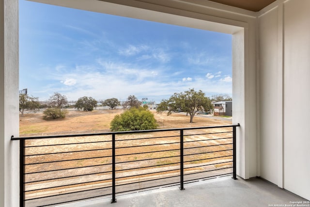 view of balcony