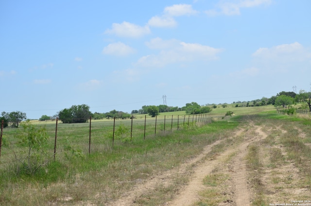 view of street featuring a rural view