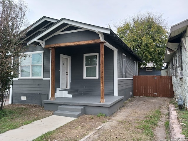 view of bungalow