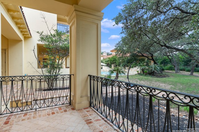 view of balcony