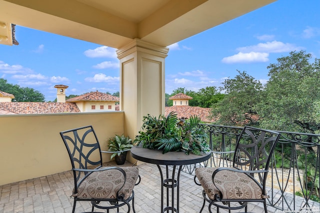 view of balcony