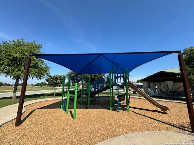 view of jungle gym