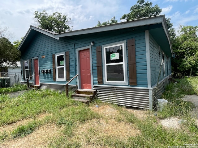 view of front of home