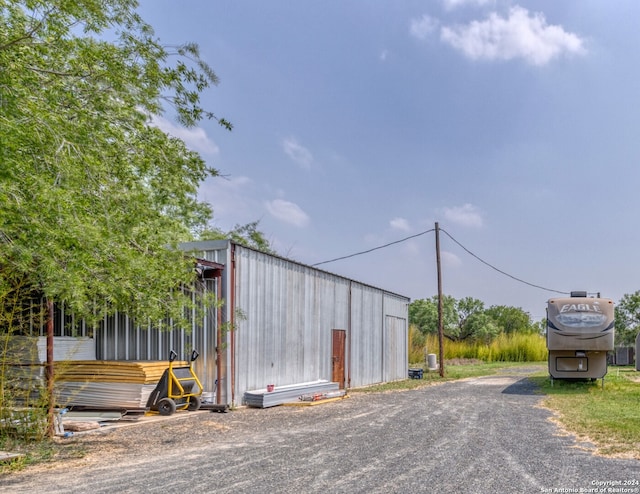 view of outdoor structure