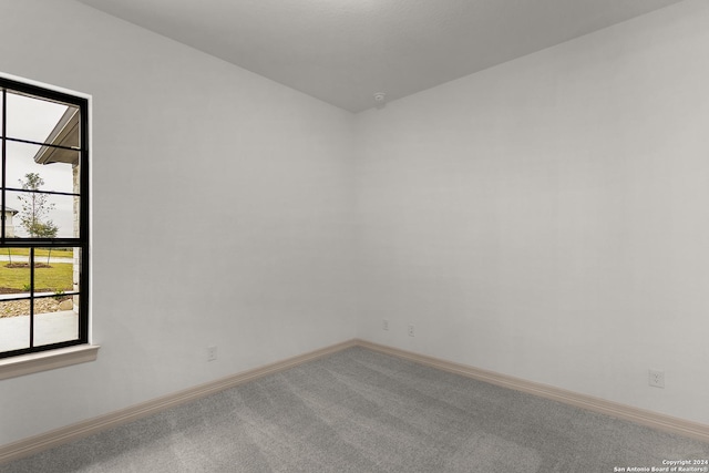 spare room featuring carpet flooring