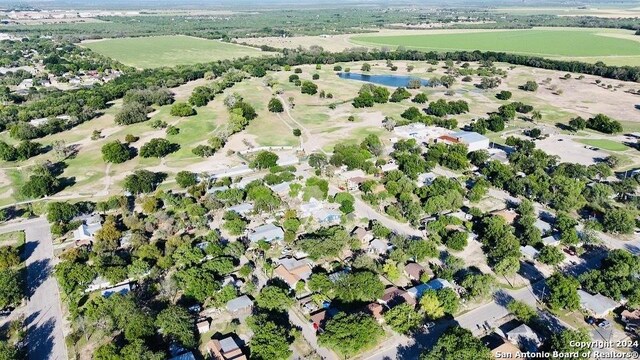 bird's eye view with a rural view