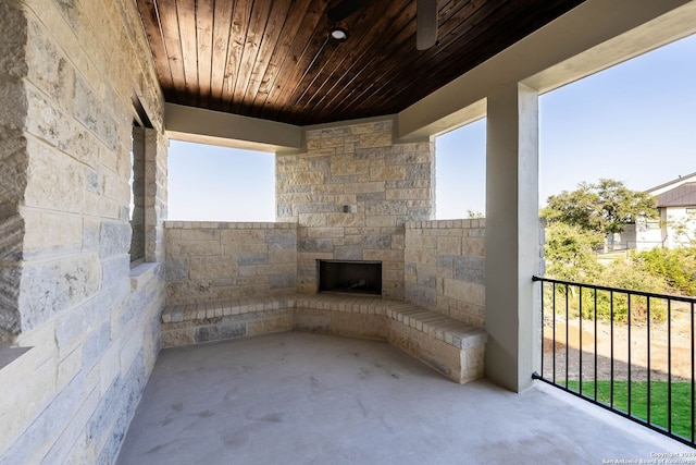 view of patio / terrace featuring a balcony