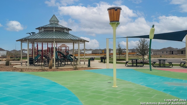 view of community jungle gym