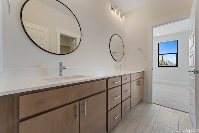 bathroom featuring vanity