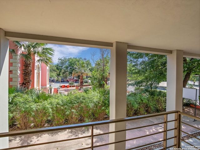 view of balcony