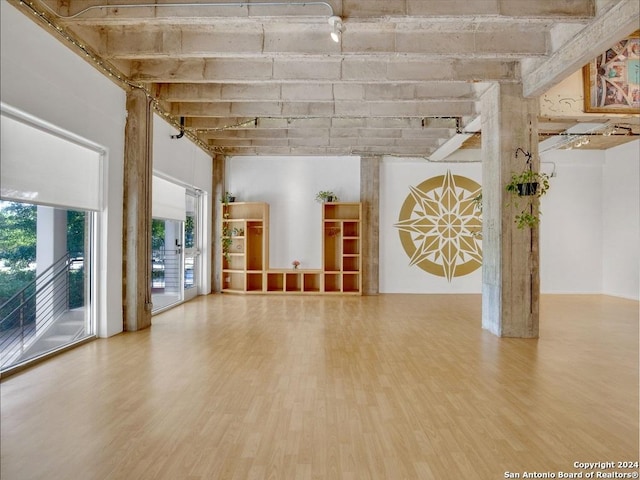 unfurnished room featuring hardwood / wood-style floors