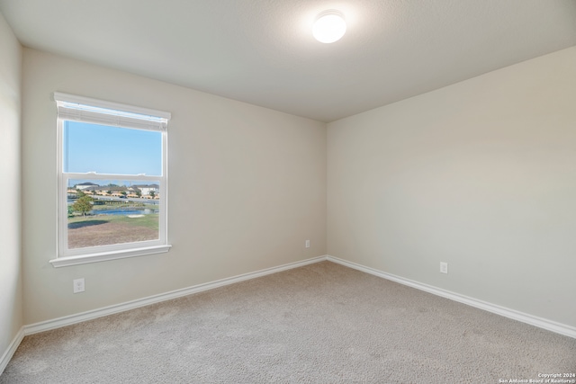 spare room featuring carpet