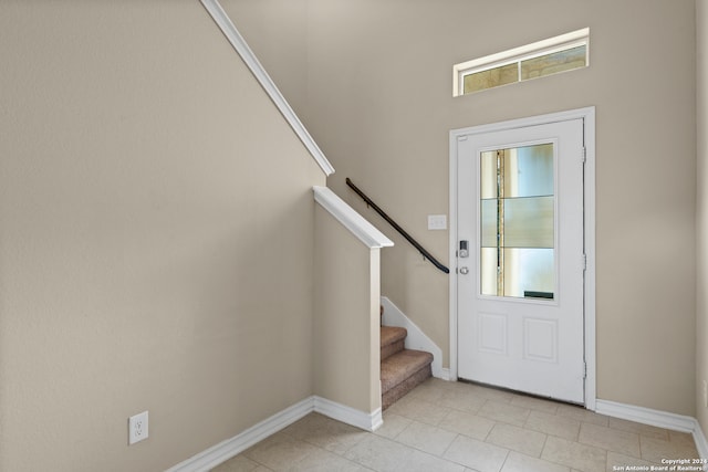 view of entrance foyer