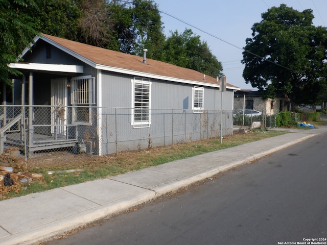 view of side of property