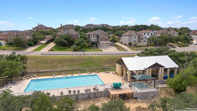 view of pool with a patio area