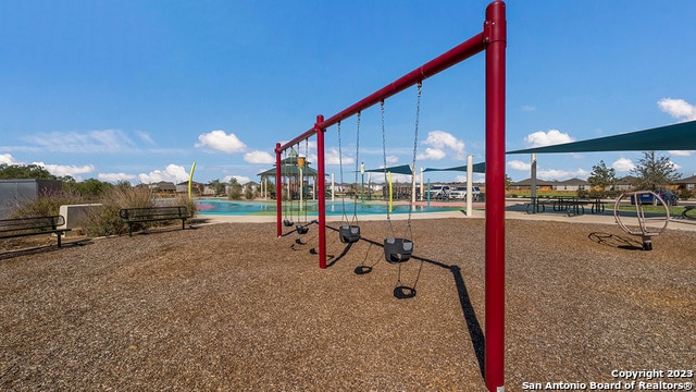 view of jungle gym