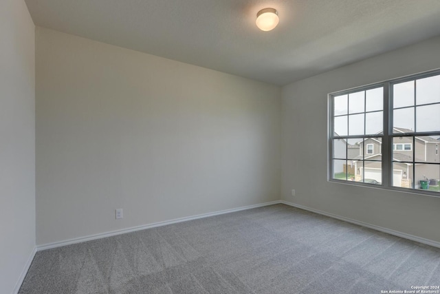 empty room featuring carpet flooring and a wealth of natural light